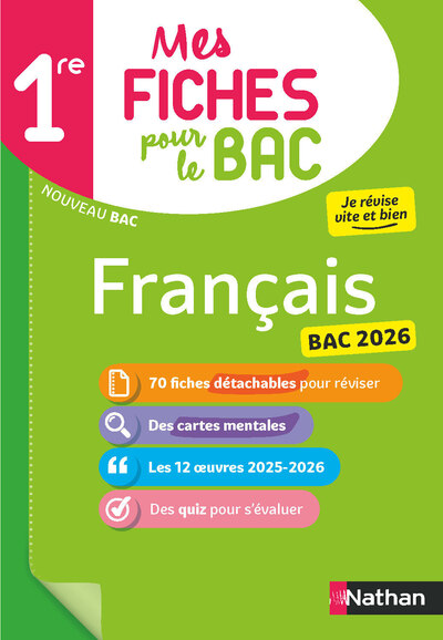 MES FICHES POUR LE BAC FRANCAIS 1RE