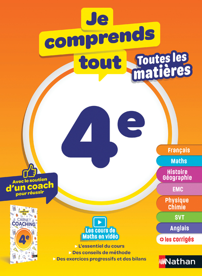 JE COMPRENDS TOUT - TOUT EN UN 4EME