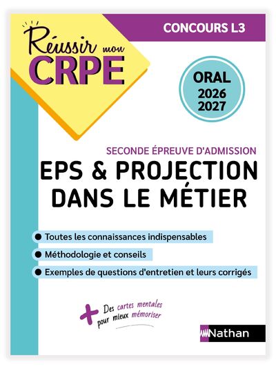 REUSSIR MON CRPE EPS ET PROJECTION DANS LE METIER ADMISSION CONCOURS L3 ORAL 2026-2027
