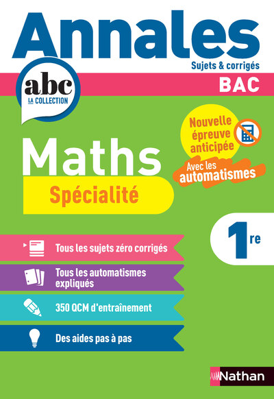 ANNALES BAC MATHS 1ERE - SPECIALITES
