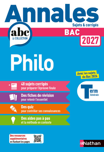 ANNALES BAC PHILOSOPHIE TERM 2027
