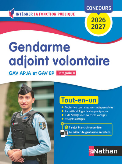 CONCOURS GENDARME ADJOINT VOLONTAIRE - CATEGORIE C 2026/2027