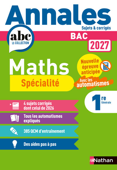 ANNALES BAC MATHS 1ERE - SPECIALITES