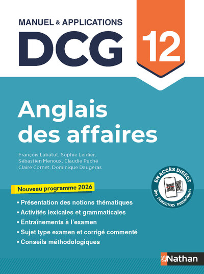 ANGLAIS DES AFFAIRES - DCG - EPREUVE 12 - MANUEL ET APPLICATIONS
