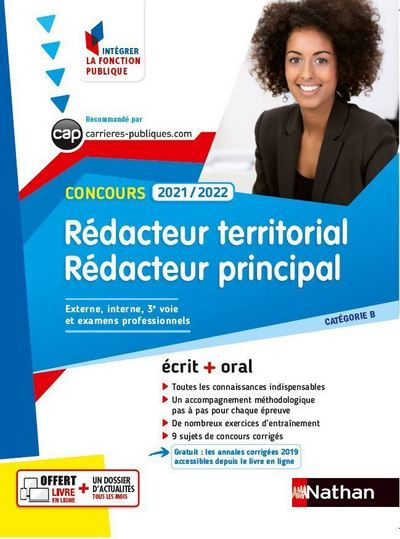 CONCOURS REDACTEUR TERRITORIAL ET REDACTEUR PRINCIPAL 2021/2022 - CATEGORIE B - IFP - NUMERO 57