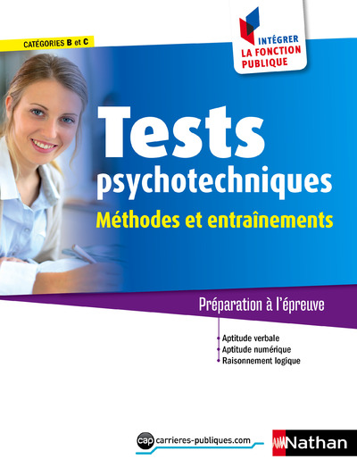 TESTS PSYCHOTECHNIQUES - METHODES ET ENTRAINEMENTS  : EPUB 3 FL INTEGRER LA FONCTION PUBLIQUE