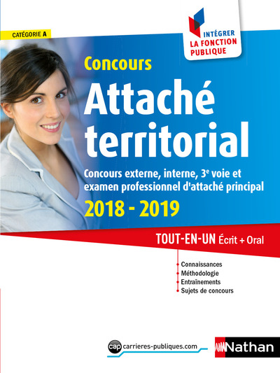 CONCOURS ATTACHE TERRITORIAL 2018/2019 NUMERO 40 CATEGORIE A (INTEGRER LA FONCTION PUBLIQUE)