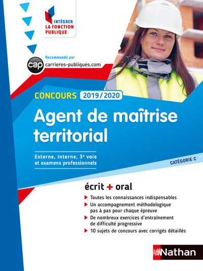 CONCOURS AGENT DE MAITRISE TERRITORIAL 2019/2020 - CATEGORIE C NUMERO 54 (IFP) - 2018