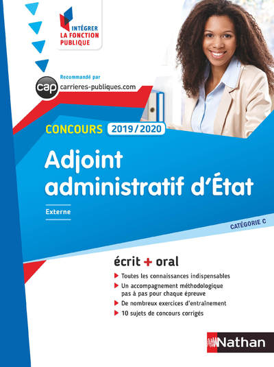 CONCOURS ADJOINT ADMINISTRATIF D'ETAT 2019-2020 - NUMERO 2 CATEGORIE C (IFP) - 2018