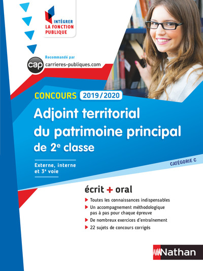 CONCOURS ADJOINT TERRITORIAL DU PATRIMOINE DE 2EME CLASSE 2019-2020 - NUMERO 41 (IFP) - 2018