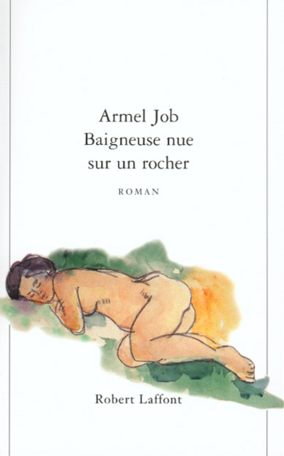 BAIGNEUSE NUE SUR UN ROCHER