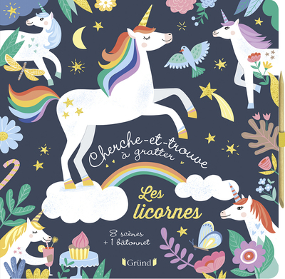CHERCHE-ET-TROUVE A GRATTER - LES LICORNES