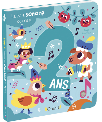 LE LIVRE SONORE DE MES 2 ANS - LIVRE SONORE AVEC 6 PUCES -  PARTIR DE 2 ANS