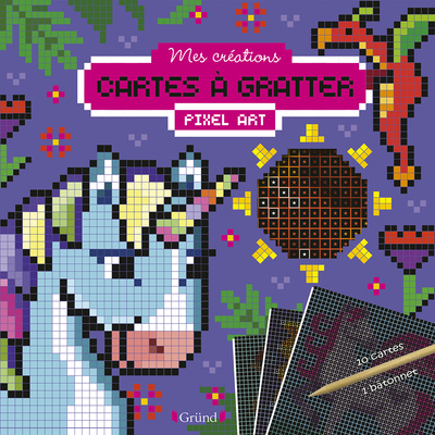 CARTES A GRATTER PIXEL ART - CREATURES MAGIQUES