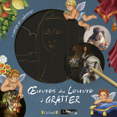 CARTES A GRATTER - OEUVRES DU LOUVRE A GRATTER