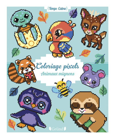 COLORIAGES PIXELS     ANIMAUX MIGNONS