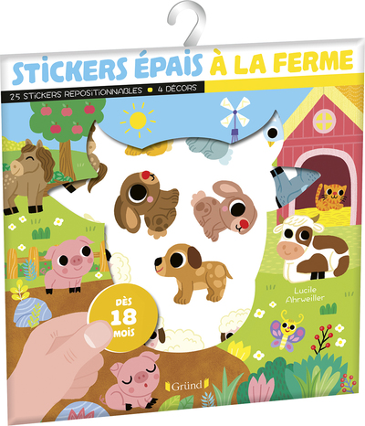 STICKERS EPAIS     A LA FERME