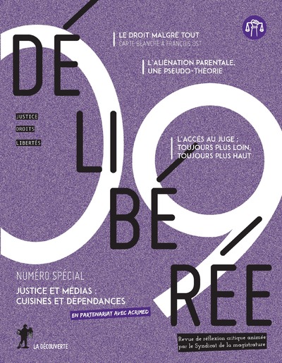 DELIBEREE - NUMERO 9 JUSTICE ET MEDIAS : CUISINES  ET DEPENDANCES