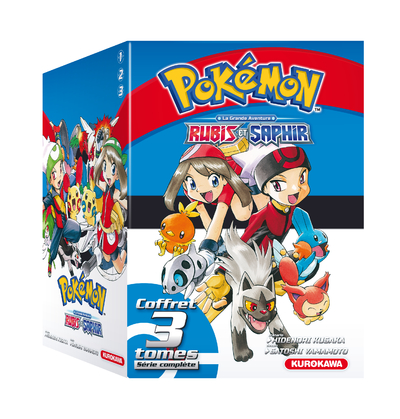 COFFRET POKEMON RUBIS ET SAPHIR - TOMES 1-2-3