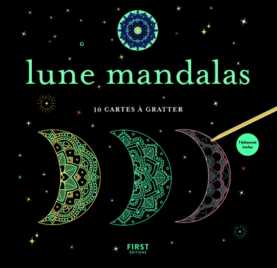 LUNE MANDALAS - 10 CARTES A GRATTER