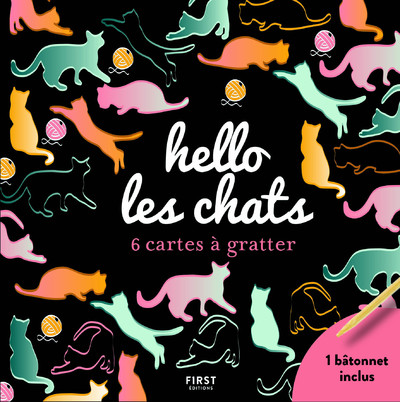 HELLO LES CHATS - 6 CARTES A GRATTER