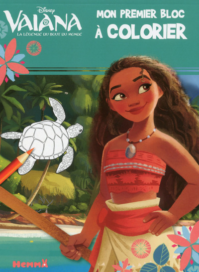 DISNEY VAIANA MON PREMIER BLOC A COLORIER