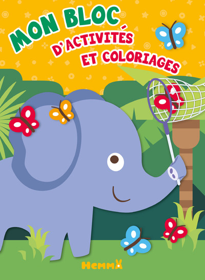 MON BLOC D'ACTIVITES ET COLORIAGES (ELEPHANT)