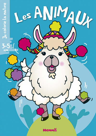 JE COLORIE LA NATURE (3-5 ANS) LES ANIMAUX (LAMA)