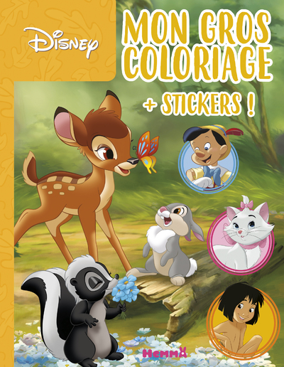 DISNEY MON GROS COLORIAGE + STICKERS ! (BAMBI)