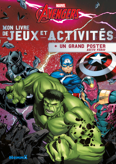 MARVEL AVENGERS MON LIVRE DE JEUX ET ACTIVITES + UN GRAND POSTER