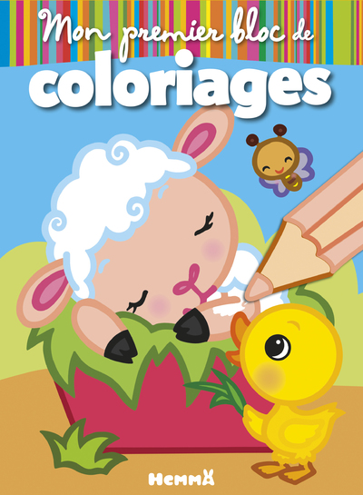 MON PREMIER BLOC DE COLORIAGES (LA FERME - MOUTON)