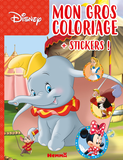 DISNEY MON GROS COLORIAGE + STICKERS ! (DUMBO)
