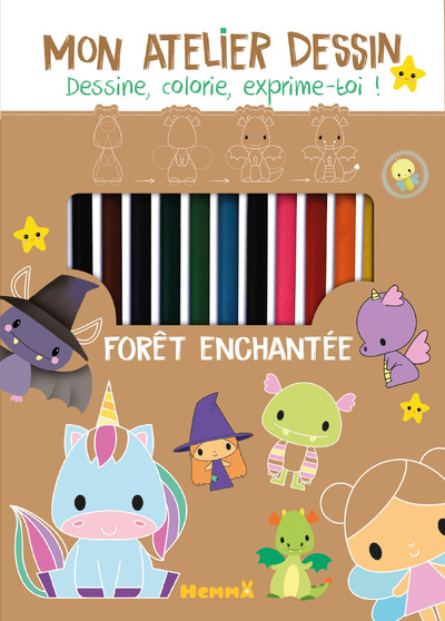 MON ATELIER DESSIN - FORET ENCHANTEE