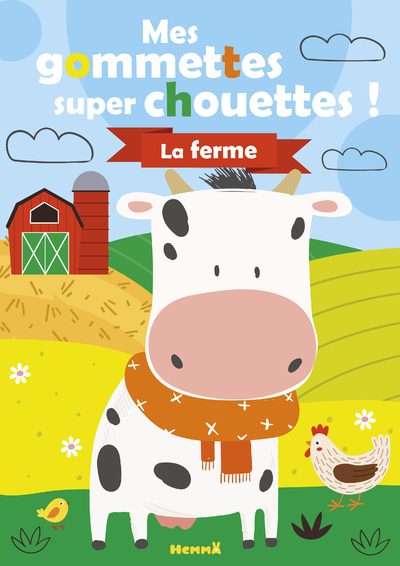 MES COLOS ET GOMMETTES SUPER CHOUETTES ! LA FERME (VACHE)