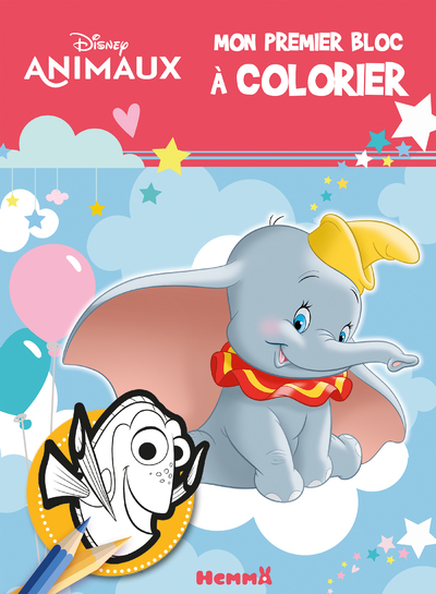DISNEY ANIMAUX - MON PREMIER BLOC A COLORIER (DUMBO)