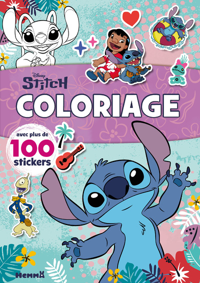 DISNEY STITCH - COLORIAGE AVEC PLUS DE 100 STICKERS