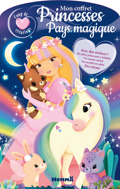 COUP DE CUR CREATIONS - MON COFFRET PRINCESSES - PAYS MAGIQUE - AVEC DES STICKERS ! DE JOLIES PRINC