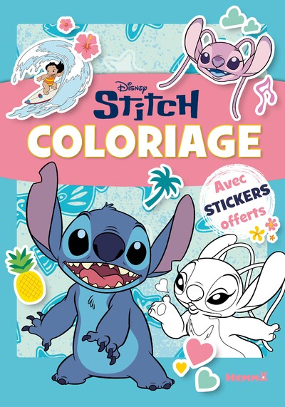 DISNEY STITCH - COLORIAGE AVEC STICKERS - OFFERTS