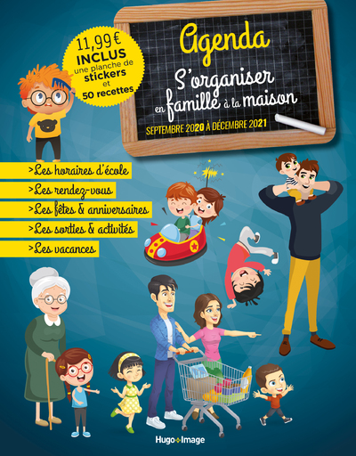 AGENDA S'ORGANISER EN FAMILLE A LA MAISON - SEPTEMBRE 2020 A DECEMBRE 2021