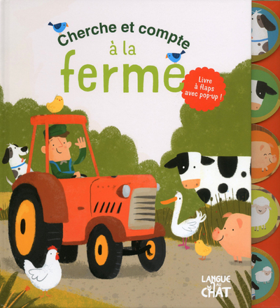 CHERCHE ET COMPTE A LA FERME - LIVRE A FLAPS AVEC  POP-UP !
