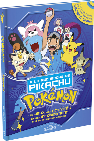 POKEMON - LE GRAND JEU DU CHERCHE-ET-TROUVE - LIVRE-JEU AVEC UN ESCAPE GAME EN CADEAU - DES 7 ANS