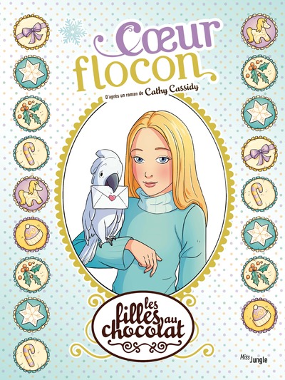 LES FILLES AU CHOCOLAT - COEUR FLOCON -  15