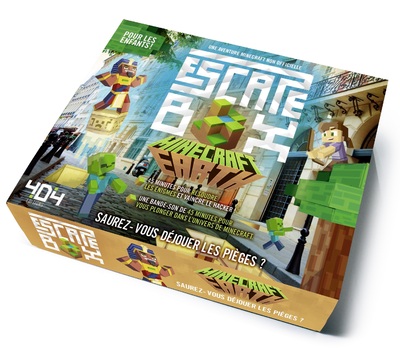 ESCAPE BOX MINECRAFT EARTH - ESCAPE GAME ENFANT DE 2 A 5 JOUEURS - DE 8 A 12 ANS