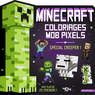 MINECRAFT - COLORIAGES MOB PIXELS - CREEPER